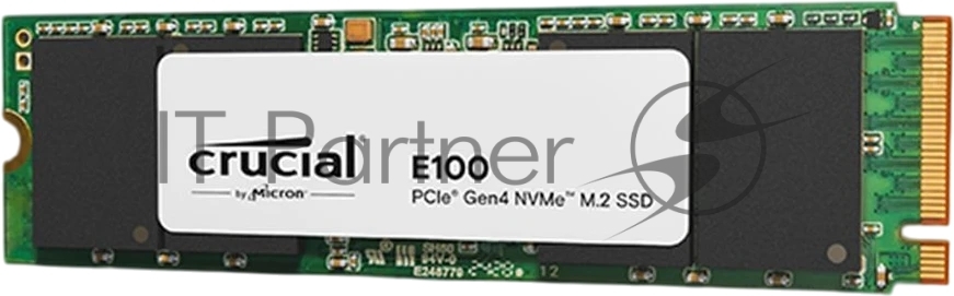 Накопитель SSD Crucial 2Tb E100 M.2 (PCIe 4x4, up to 5000/4000MBs, 3D NAND, NVMe, 100TbW, 22х80мм)