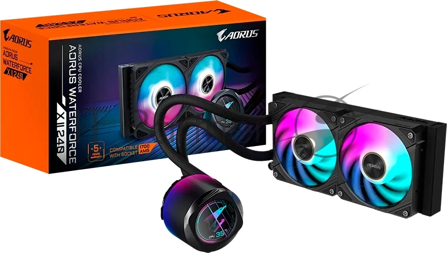 Кулер для процессора Gigabyte MULTI SOCKET GP-AORUS WATERFORCE X II 240