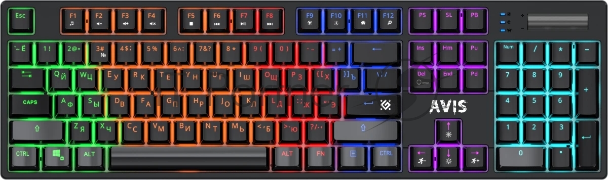 Клавиатура Defender Avis GK-312 проводная, USB Type-A, чёрный