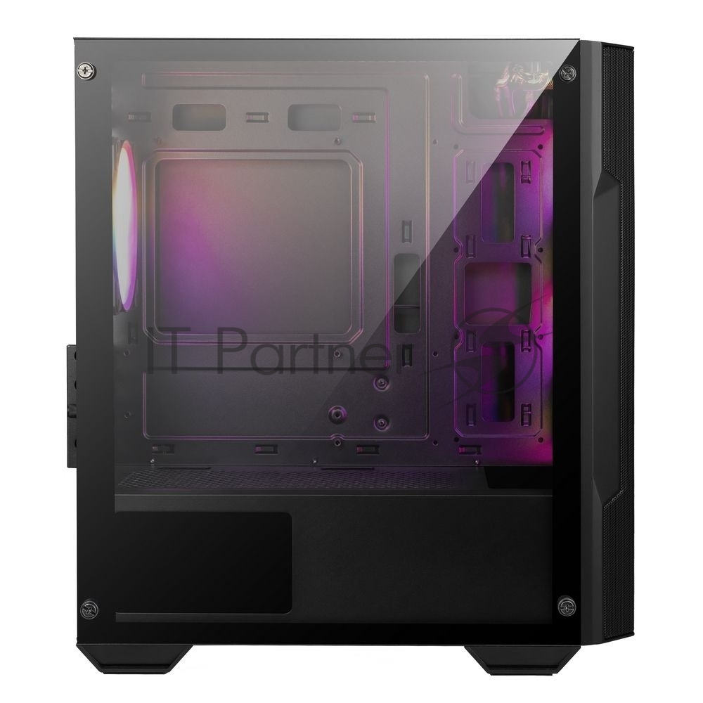 Корпус MSI MAG FORGE M100A, Micro-Tower, чёрный, 4 x 120 мм