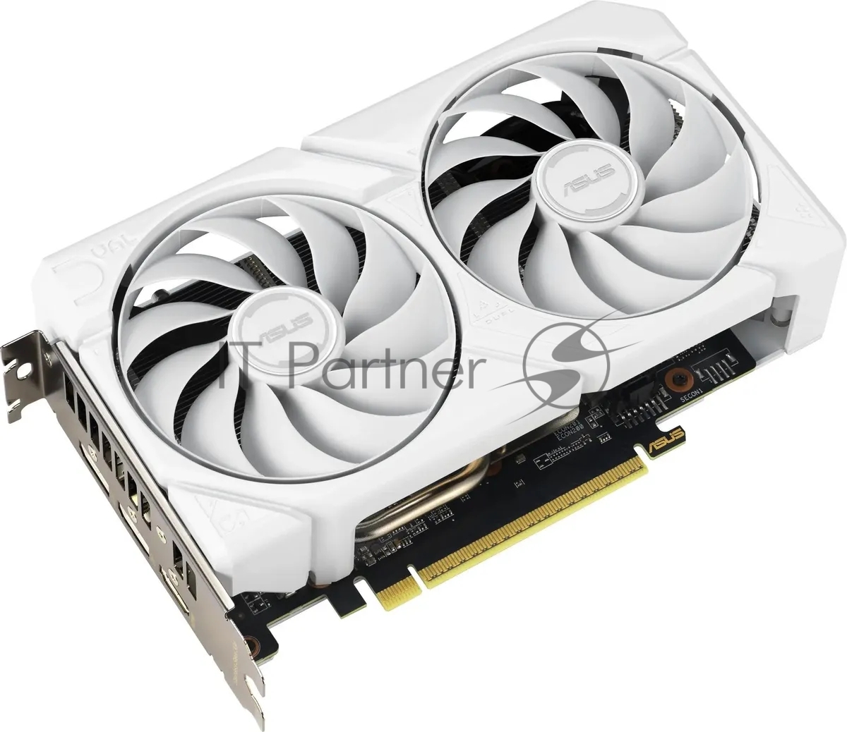 Видеокарта Asus DUAL-RX9060XT-16G-WHITE белый