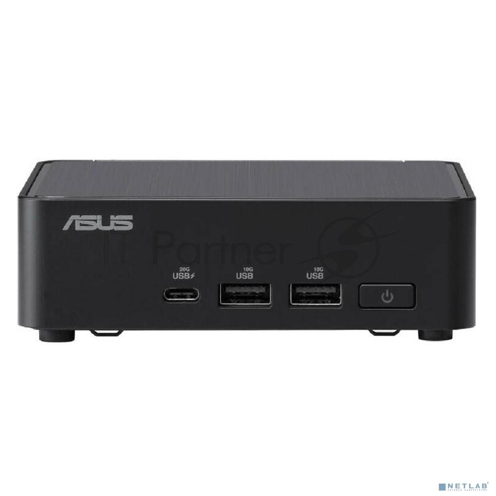 Платформа системного блока Nettop ASUS NUC Model: NUC14RVK, Intel Core 3 Processor 100U, 2xDDR5-5600 SO-DIMM supp, Intel Graphics, Wi-Fi 6E AX211, BT v5.3, 3xUSB 3.2 Gen2, 1xUSB 2.0, 1xUSB 3.2 Gen2 Type-C + 2xT-bolt 4 Type-C w/DP 1.4, 2xHDMI 2.1, 1xRJ45 LAN, 1xDC-in, Intel Ethernet Controller I226-LM, 2.5G, Support: 128Gb~4TB M.2 2280 NVMe PCIe 4.0 x 4 SSD+128Gb~2TB M.2 2242 NVMe PCIe 4.0 x 4 SSD, 19VDC, 4.74A, 90W Power Adapter, W/O OS, With ASUS LOGO, черный