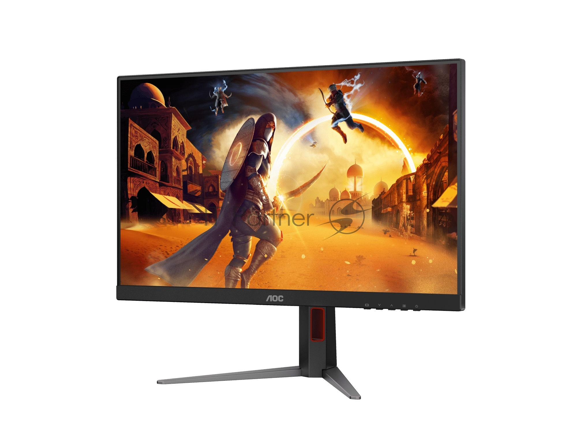 Монитор 27" AOC Q27G4Z IPS 2560x1440, 260 Гц, 1 мс, 16:9, 350 кд/м², HDMI 2.0, DP 1.4, 3.5 Jack, FreeSync, Flicker-Free, VESA 100x100, черный/красный