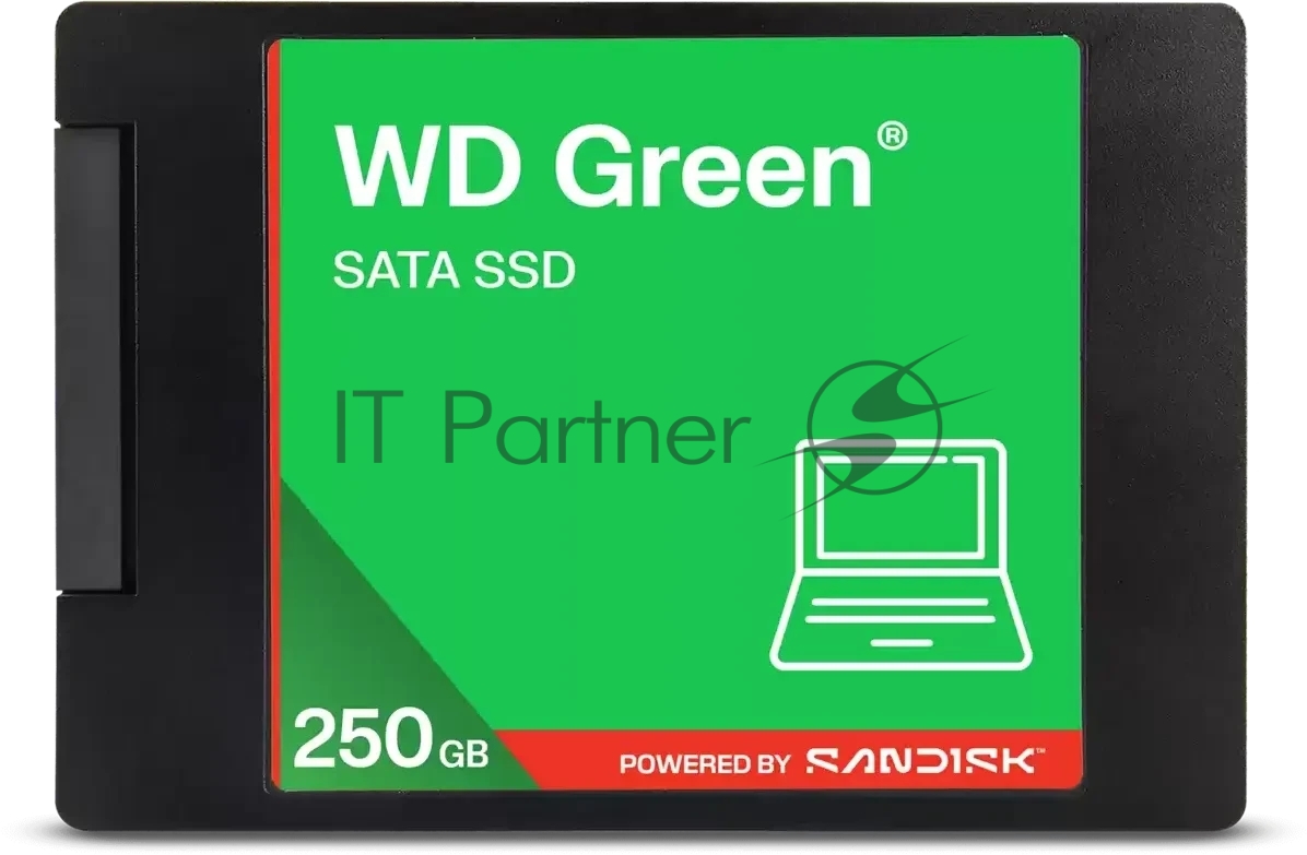 Накопитель SSD 250Gb WD Green, 2.5", SATA III, R/W - 545/510 MB/s 3D-NAND
