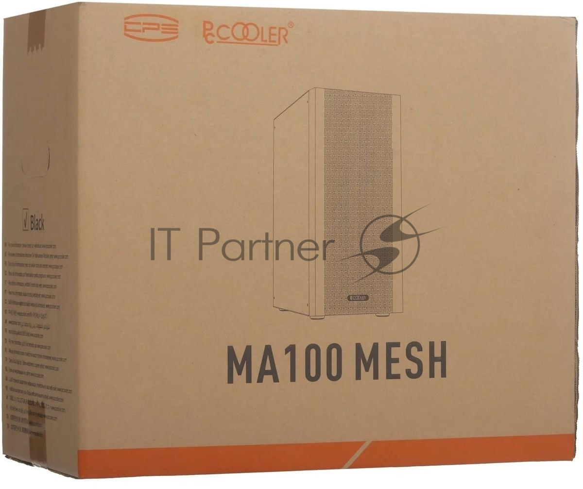 Корпус PcCooler MA100 MESH BK черный без БП ATX 3x120mm 1xUSB2.0 1xUSB3.0 audio bott PSU