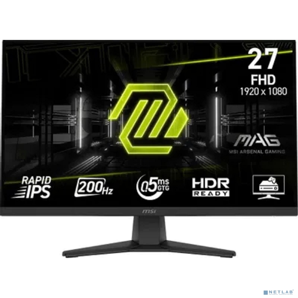 MSI MAG 27" 272F {IPS 1920x1080 200Hz 0.5ms 3000:1 300cd 178/178 HDMI2.0 DisplayPort1.2 Tilt VESA}