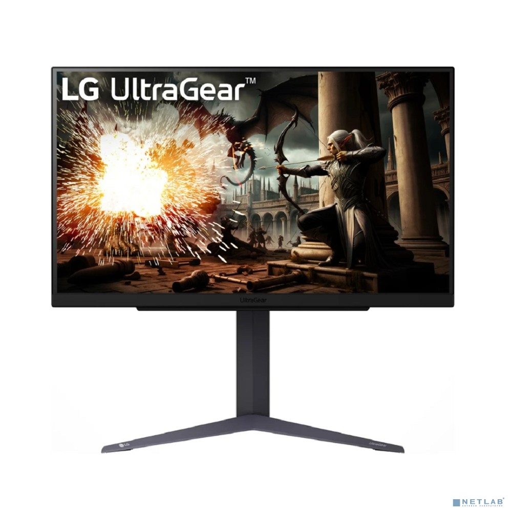 LCD LG 27" 27GS75Q-B с поворотом экрана {IPS 2560x1440 200Hz 1ms 178/178 300cd 1000:1 2xHDMI2.0 DisplayPort1.4)