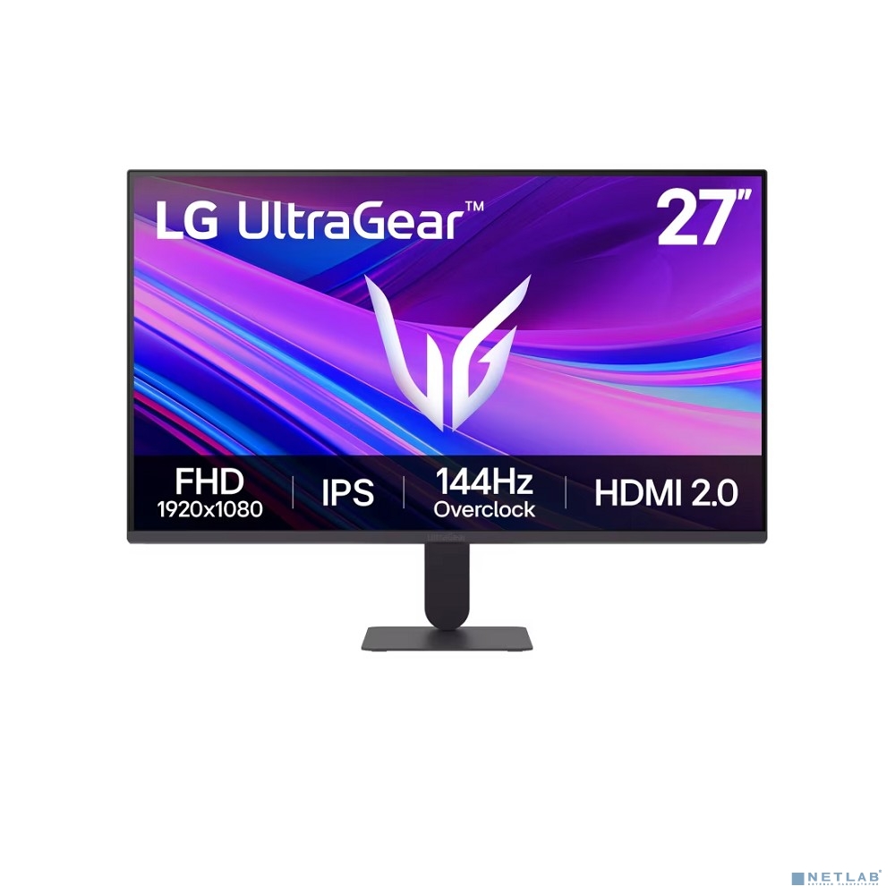 LCD LG 27" 27G411A-B {IPS 1920x1080 144Hz 5ms 250cd 1500:1 HDMI DisplayPort1.4 NVIDIA G-Sync FreeSync HDR10 VESA}