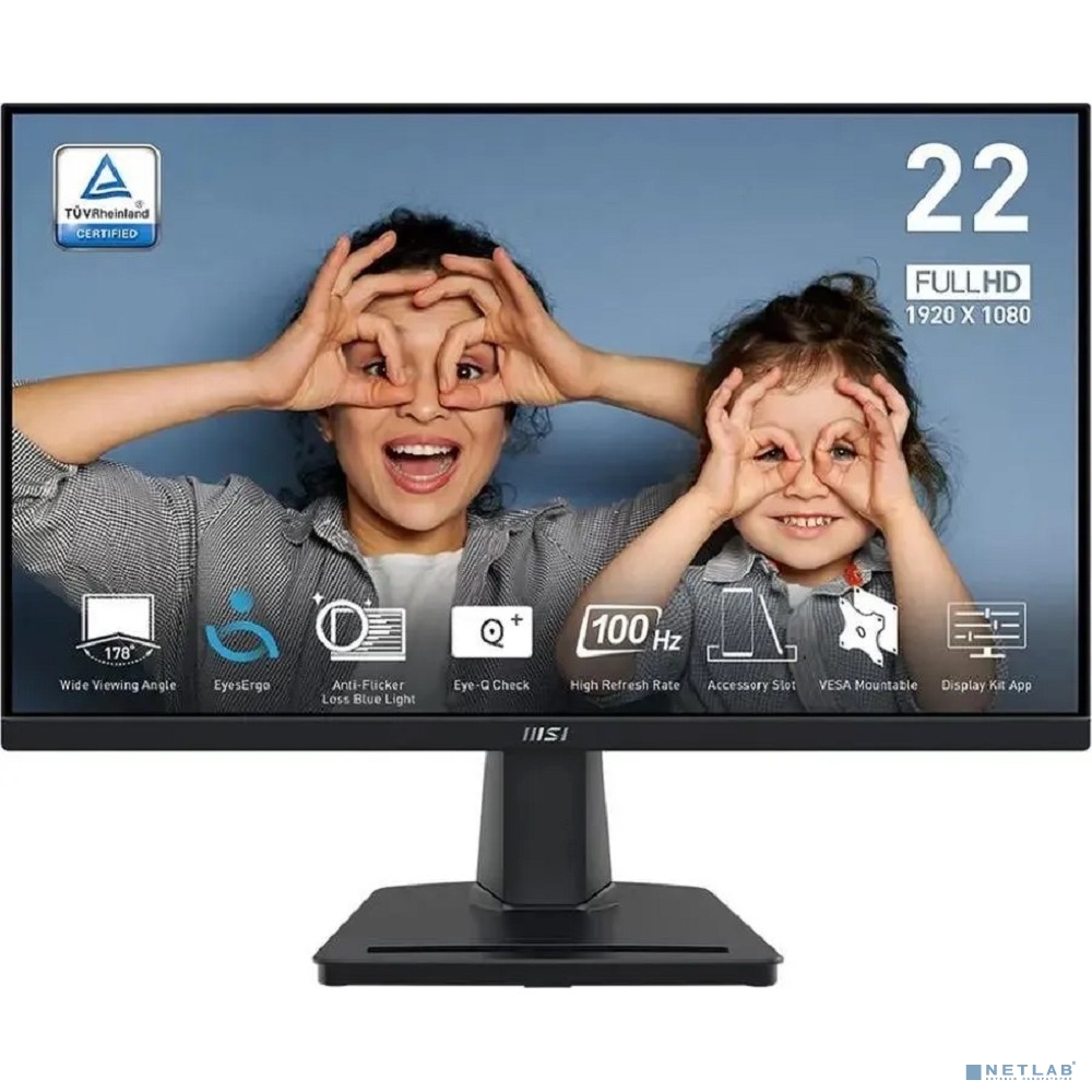 MSI PRO 21.45" MP225V {VA 1920x1080 100Hz 1ms 4000:1 300cd 178/178 HDMI1.4b Tilt VESA}