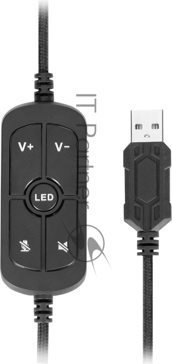 Гарнитура Marvo HG9076 Tactic X чёрный, проводная, USB, подсветка
