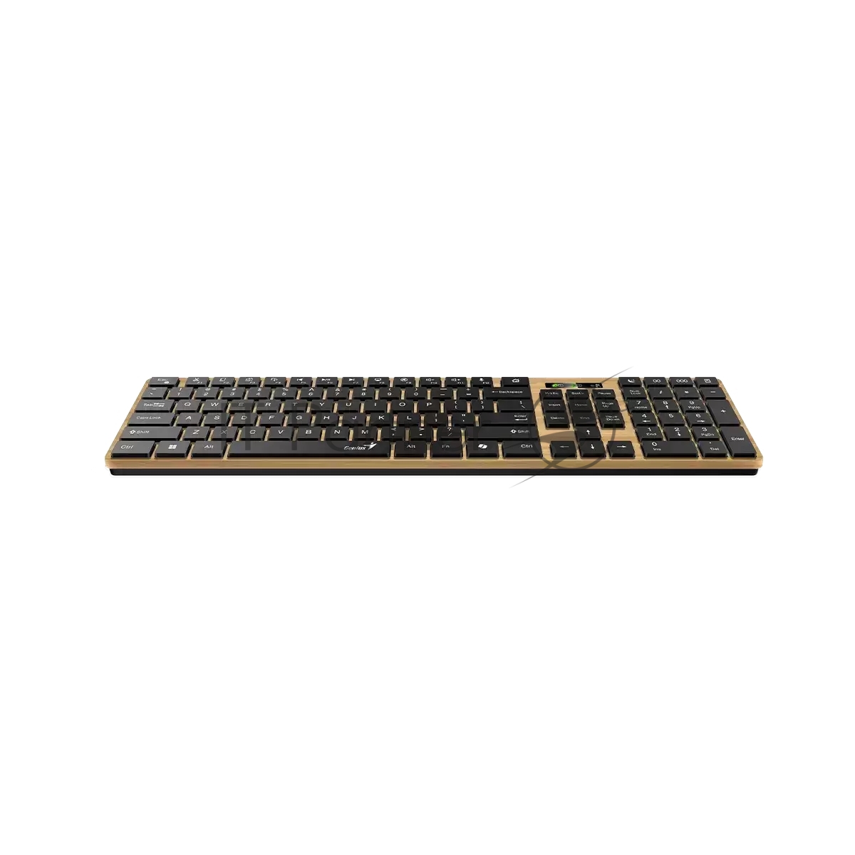 Клавиатура Genius Slimstar 7250BT гибридная, Bluetooth, радиоканал, сосновое дерево/чёрный