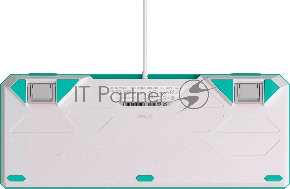 Клавиатура ASUS TUF Gaming K3 Gen II MIKU Edition проводная, USB Type-A, голубой