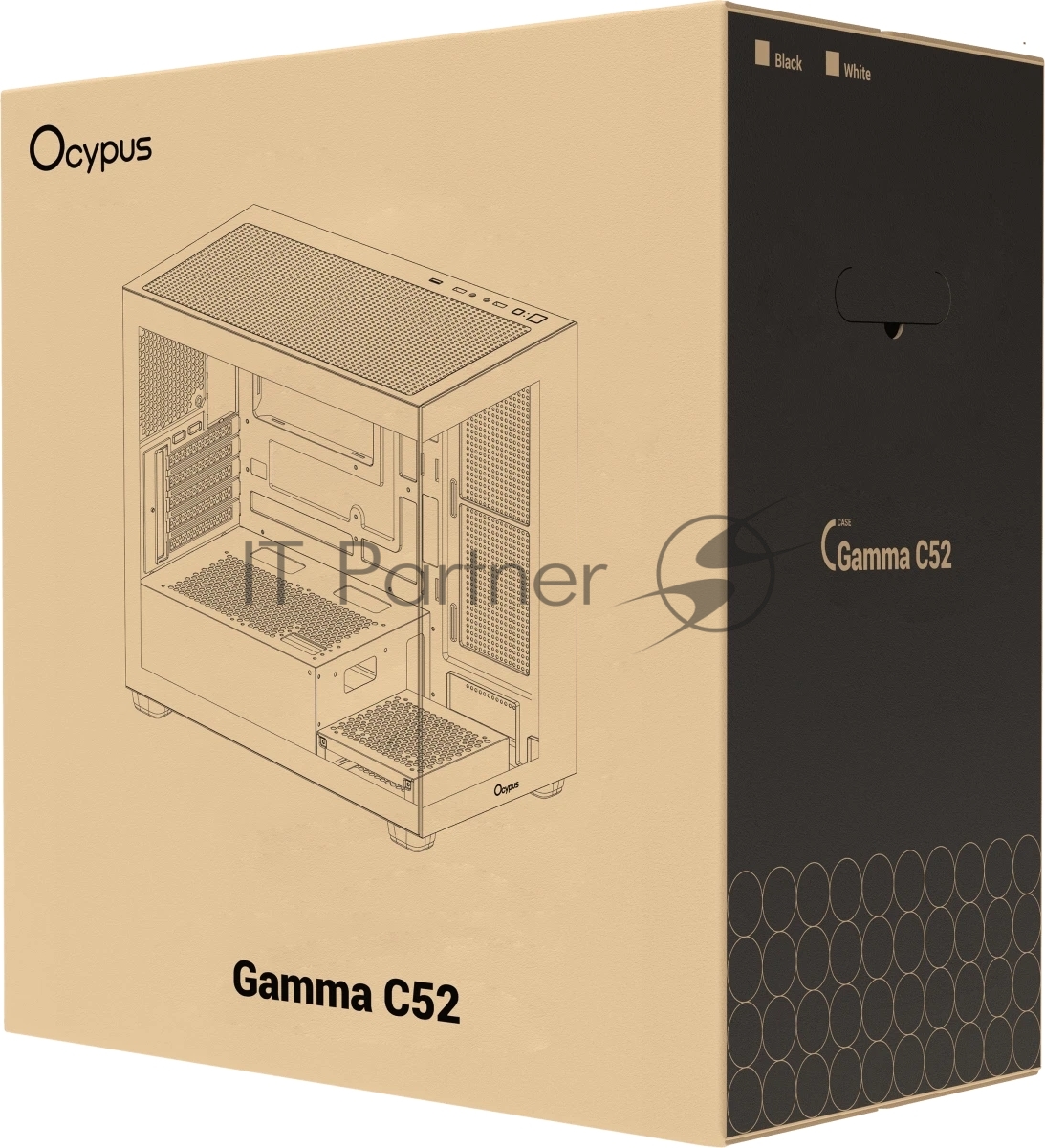 Корпус Ocypus Gamma C52 WH, Mini-Tower, белый