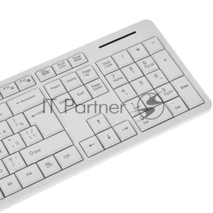 Клавиатура беспроводная Ritmix RKB-304W White