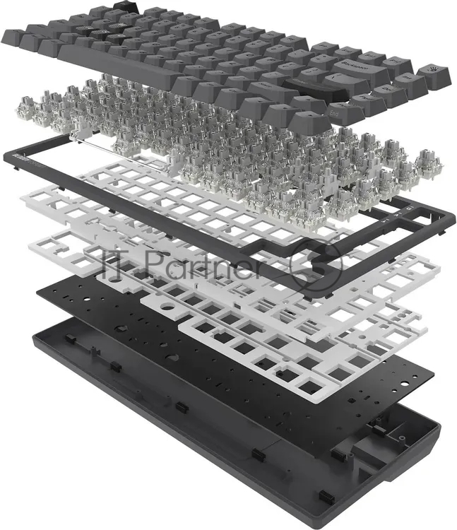 Клавиатура A4Tech Bloody MS76 проводная, USB Type-A, темно-серый