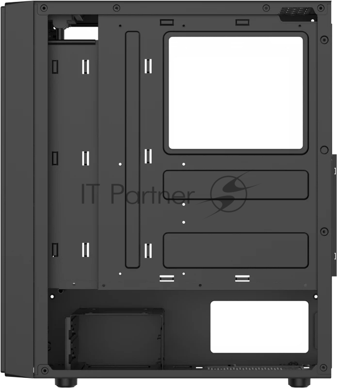 Корпус Formula Mana AR V2 Black, Midi-Tower, чёрный, 3 x 120 мм