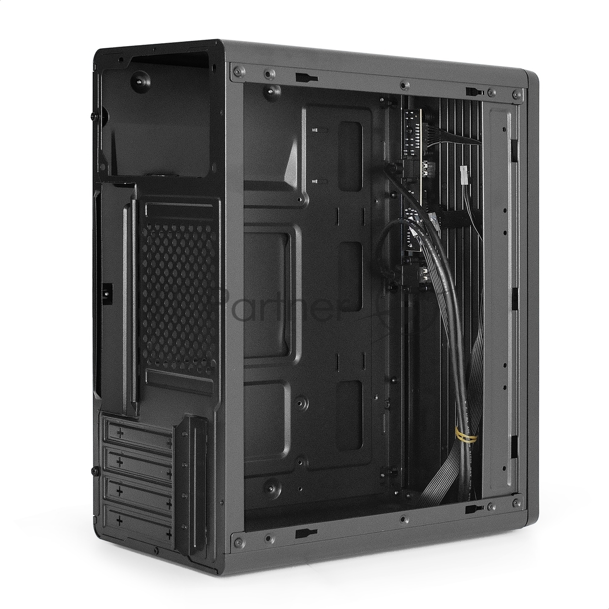 Корпус ExeGate BAA-503U2-UNS400, Mini-Tower, чёрный, 1 x 80/90 мм, БП 400 Вт