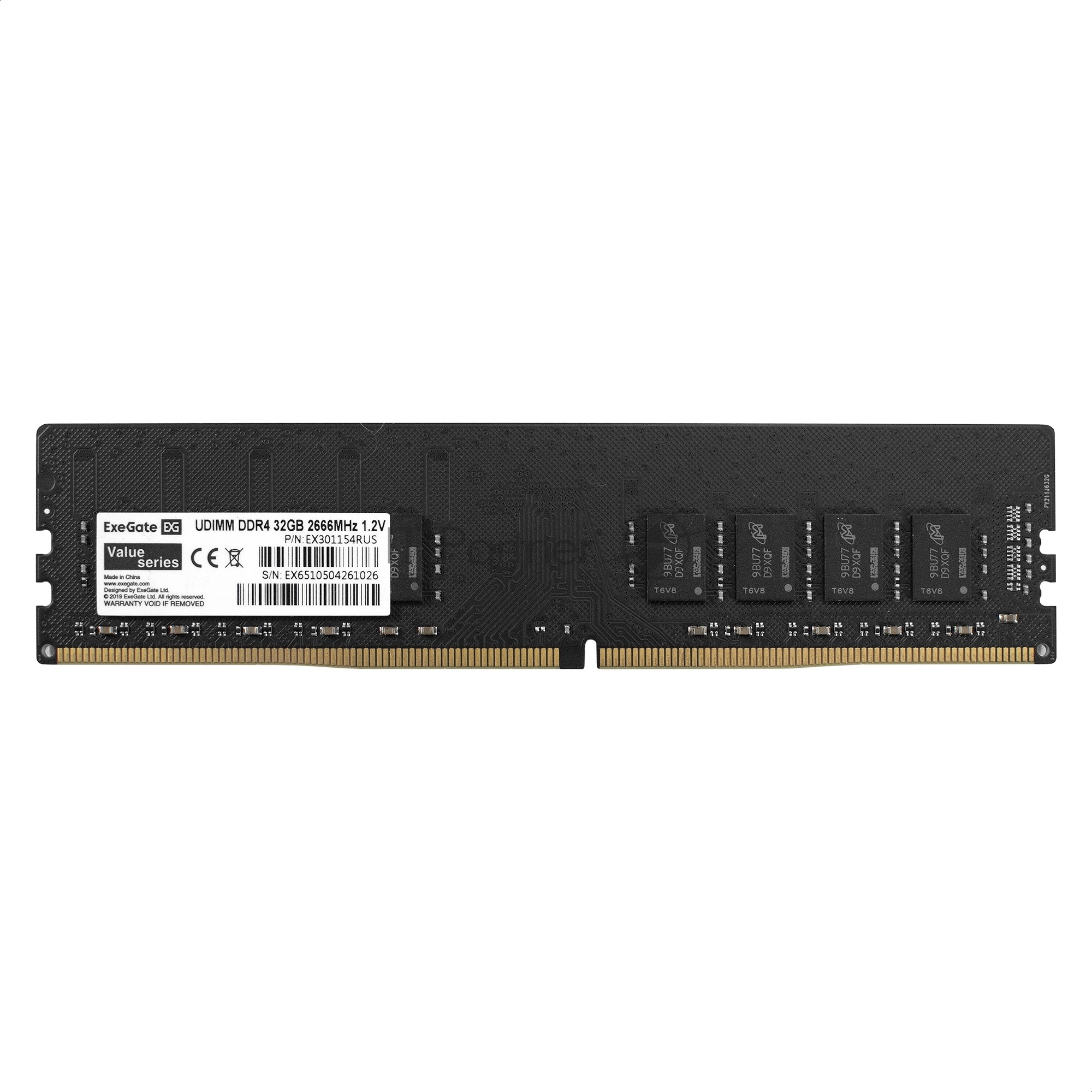 Модуль памяти ExeGate Value DIMM DDR4 32GB <PC4-21300> 2666MHz