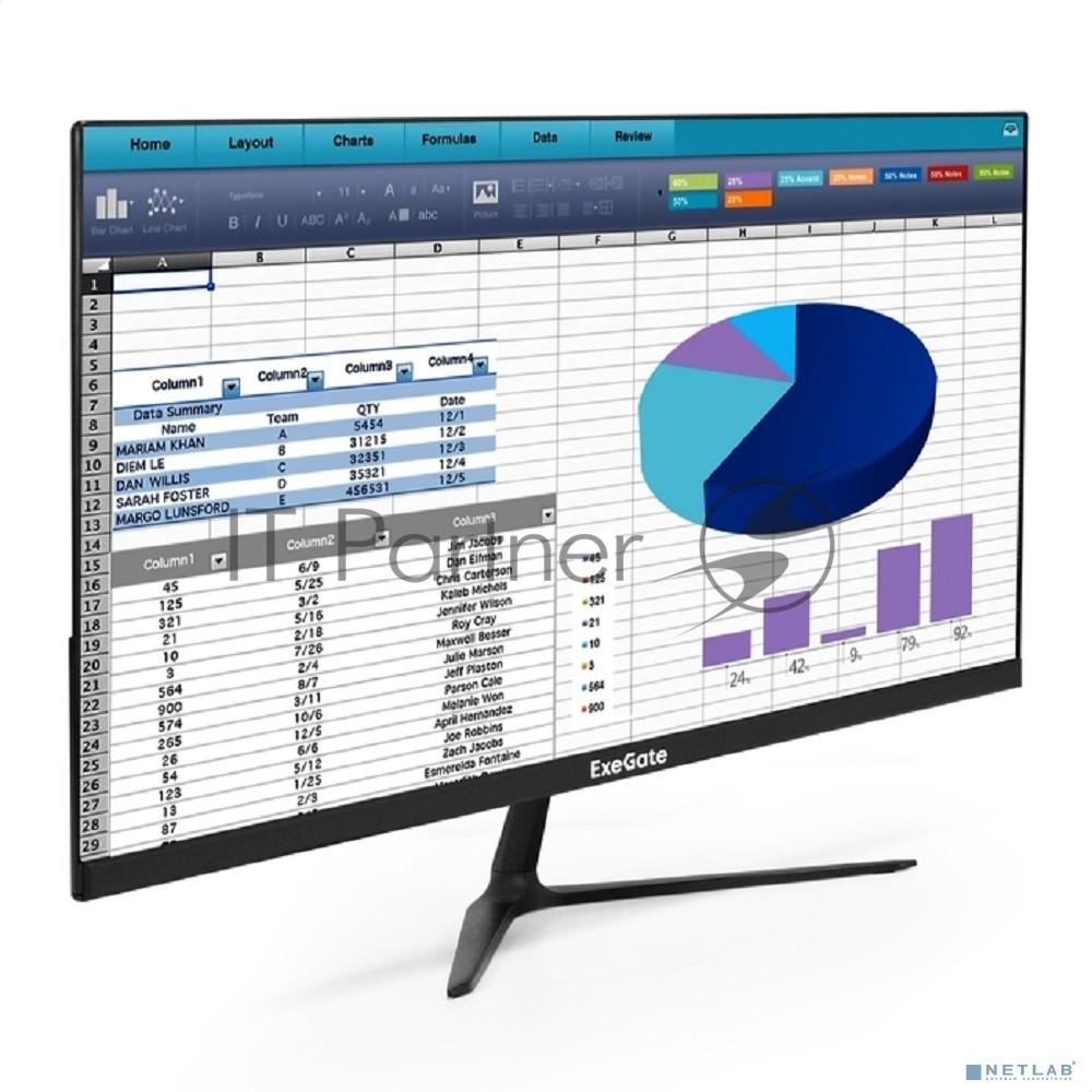 Монитор LCD ExeGate 23.8" EP2400TA черный IPS 1920x1080 100Hz 5ms 16:9 250cd 1000:1 178/178 D-Sub HDMI2.0 DisplayPort AudioOut встроенный БП FreeSync Flicker-free VESA EX300349RUS