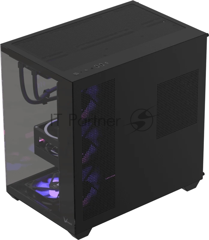 Корпус Formula Crystal Z2 Plus AR V2 Black, Midi-Tower, чёрный, 4 x 120 мм