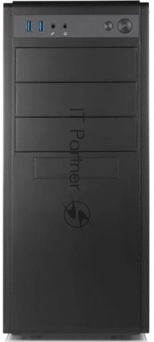 Корпус Foxline FL-886-FL500R-U32, Midi-Tower, чёрный, БП 500 Вт