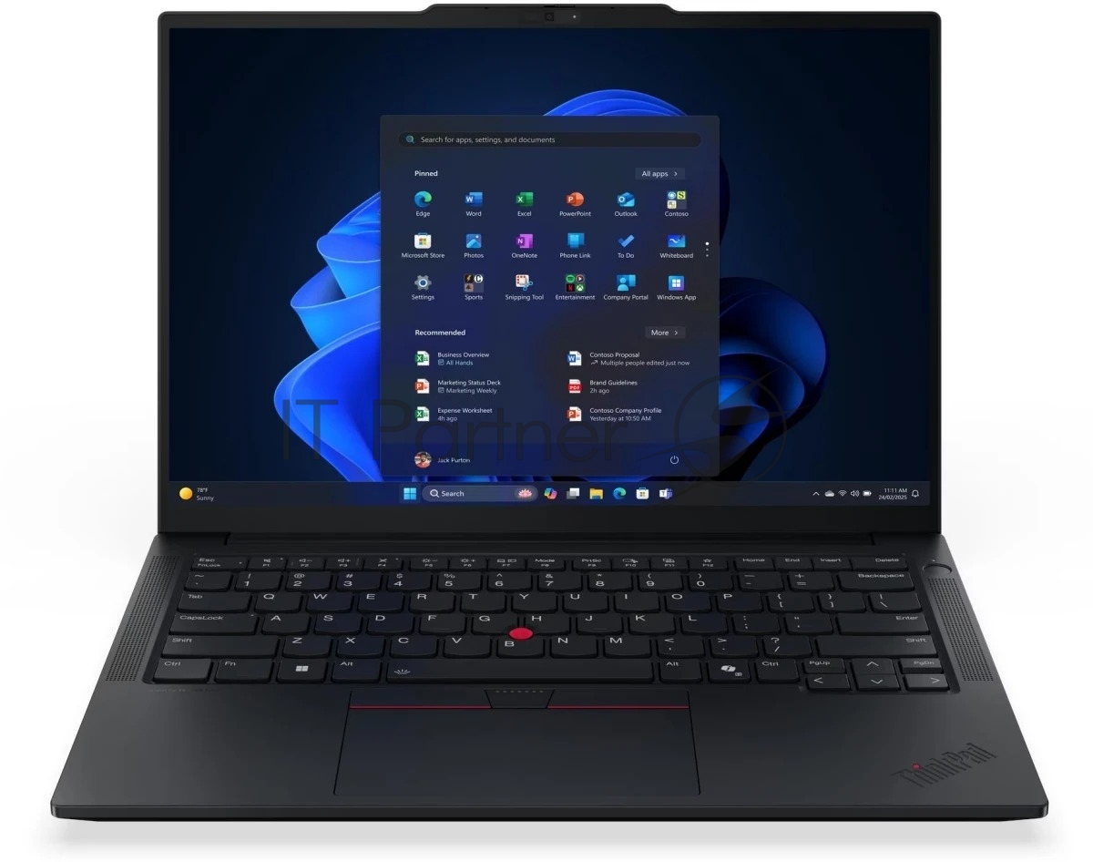Ноутбук Lenovo Thinkpad E14 Gen 7/14"/IPS/Intel Core Ultra 7 255H/32GB/512GB SSD/Intel Arc/Windows 11 Pro/черный/1.34kg