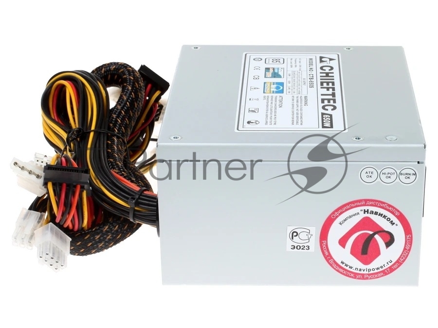 Блок питания Chieftec ATX 650W Vita BPX-650-S Gen.5 Half mod 80+ bronze (20+4pin) APFC 120mm fan 6xSATA RTL