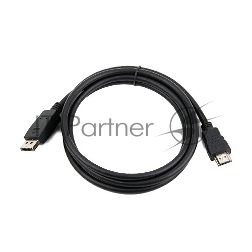 Кабель DisplayPort-HDMI Gembird/Cablexpert 1,8м, 20M/19M, черный, экран, пакет