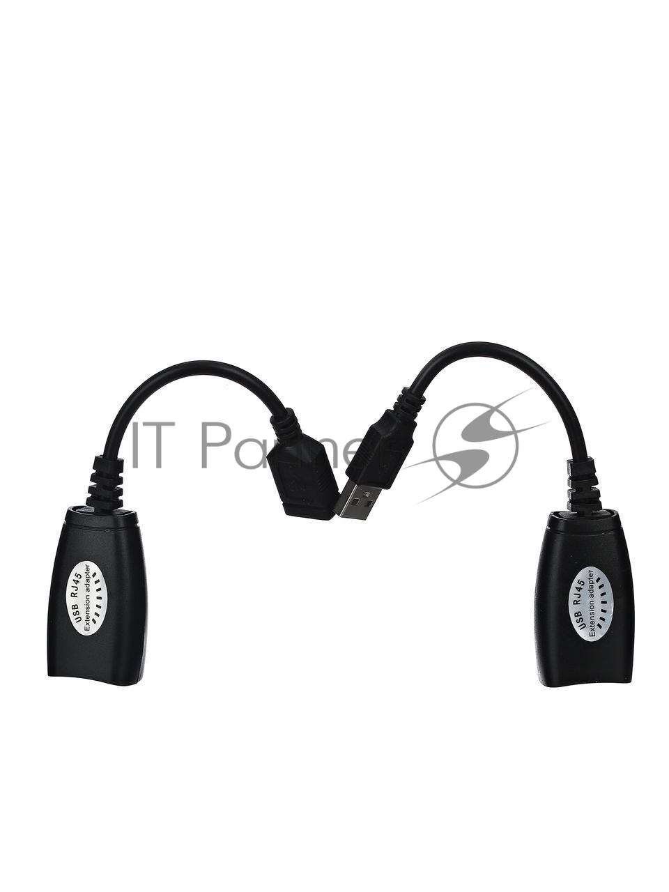 Кабель AM/AF удлинитель USB по витой паре VCOM (AM/RJ45-RJ45/AF) до 45m CU824