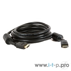 Кабель HDMI/DVI 5bites APC-014-075 HDMI M/HDMI M V1.4b, высокоскоростной, ethernet+3D, зол.разъемы, ферр.кольца, 7.5м.