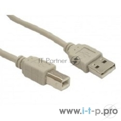 Кабель 5bites UC5010-050C USB2.0, AM/BM, 5м.
