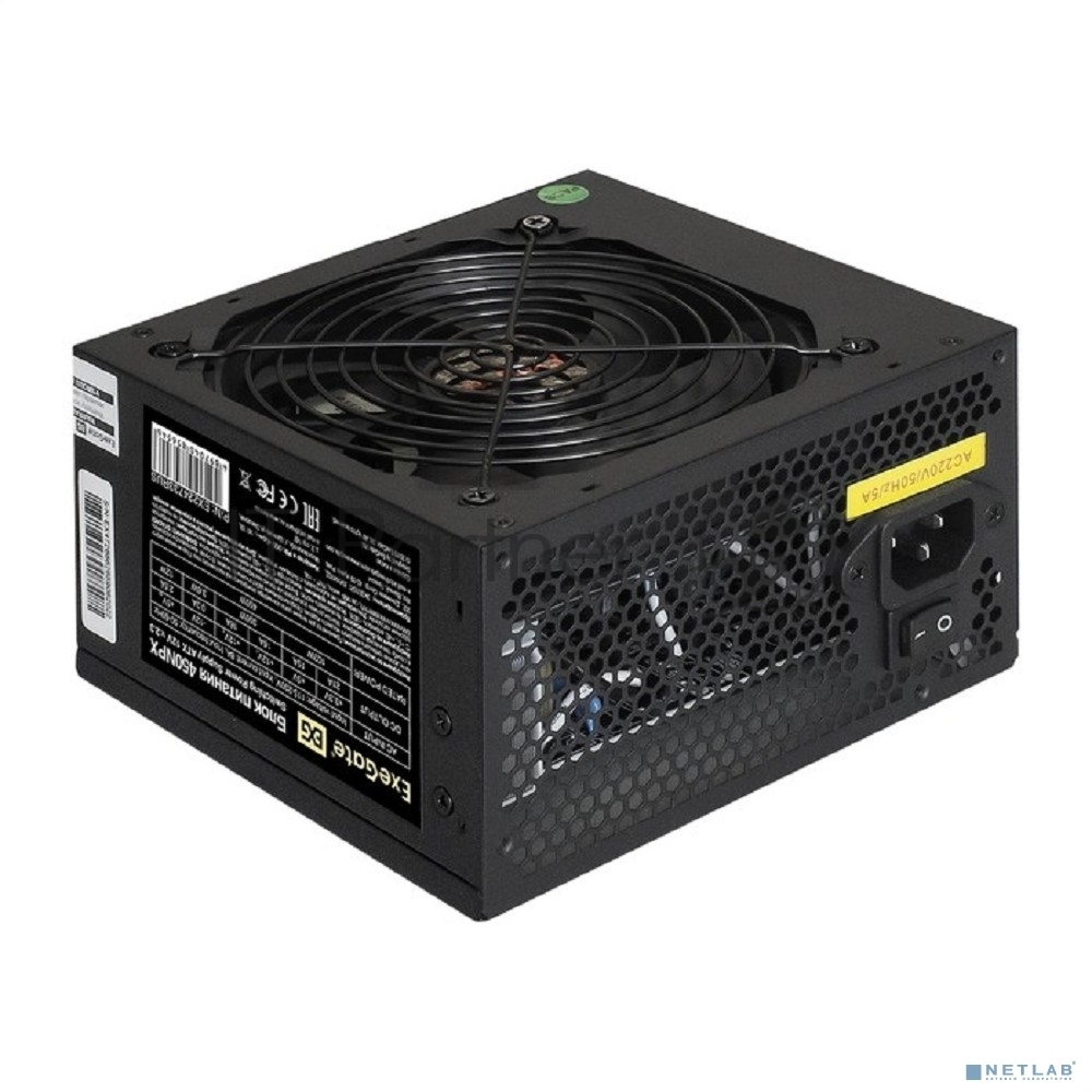 Блок питания ExeGate, 450NPX (EX224733RUS), 450Вт, black, 120мм, черный