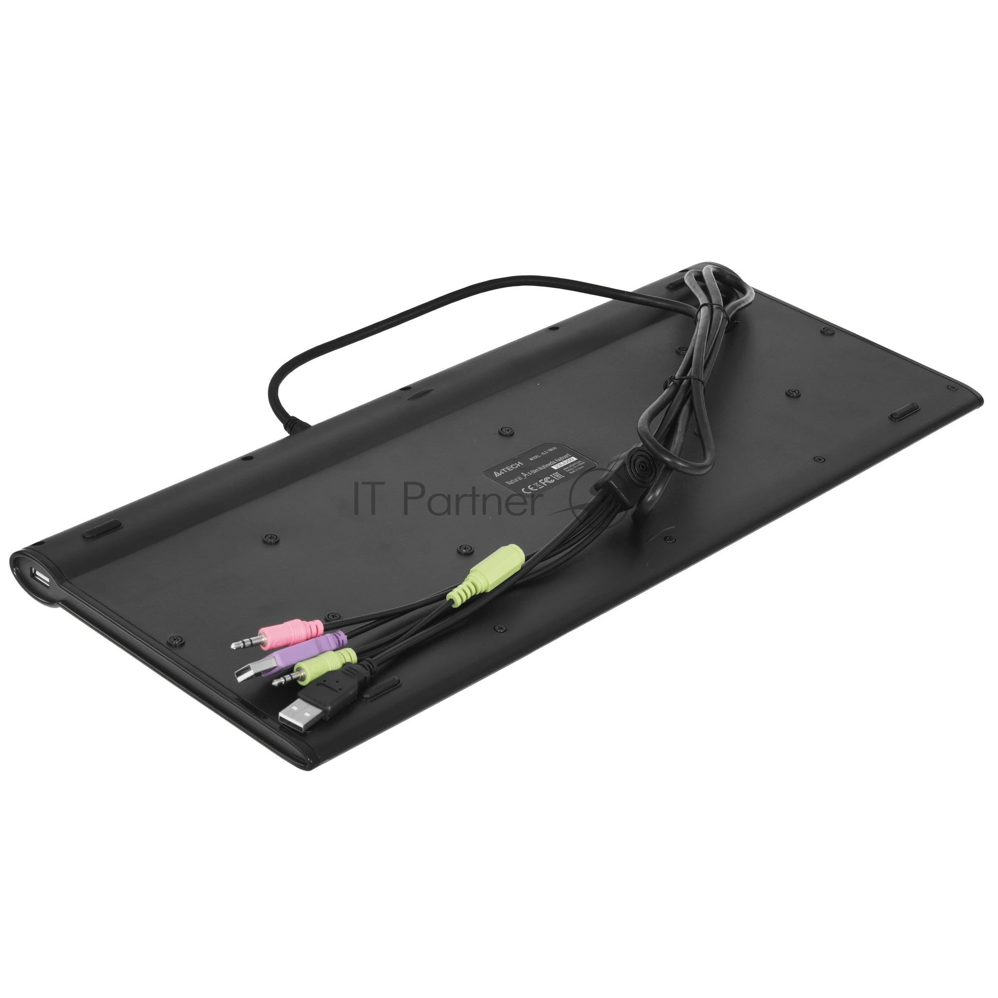 Клавиатура проводная A4Tech KLS-7MUU USB серебристый/черный