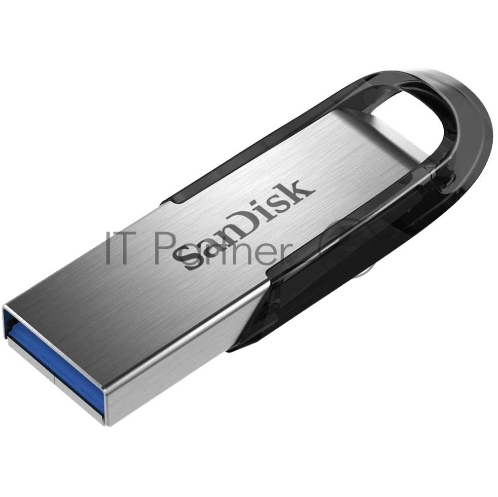 Флешка USB Sandisk CZ73 Cruzer Ultra Flair (SDCZ73-032G-G46), 32Gb, USB 3.0, R/W 150/45, серебристый/черный