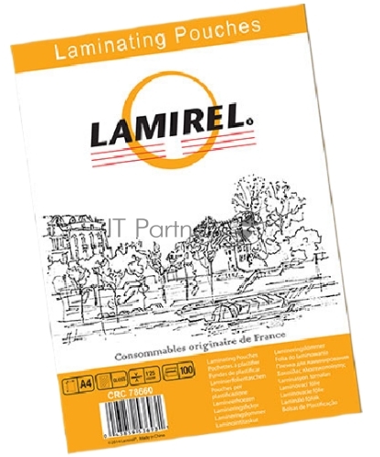 Пленка для ламинирования Lamirel А4, 125мкм, 100 шт.