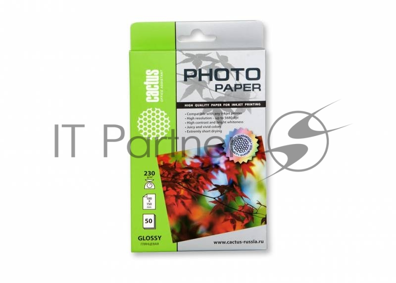 Фотобумага Cactus CS-GA623050 глянцевая A6 230 г/м2 50 листов