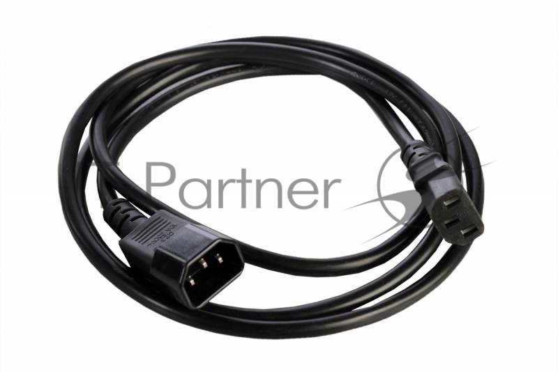 Шнур питания с заземл. IEC 60320 C13/IEC 60320 C14, 10А/250В (3x1,0), 1,8 м. (R-10-Cord-C13-C14-1.8)