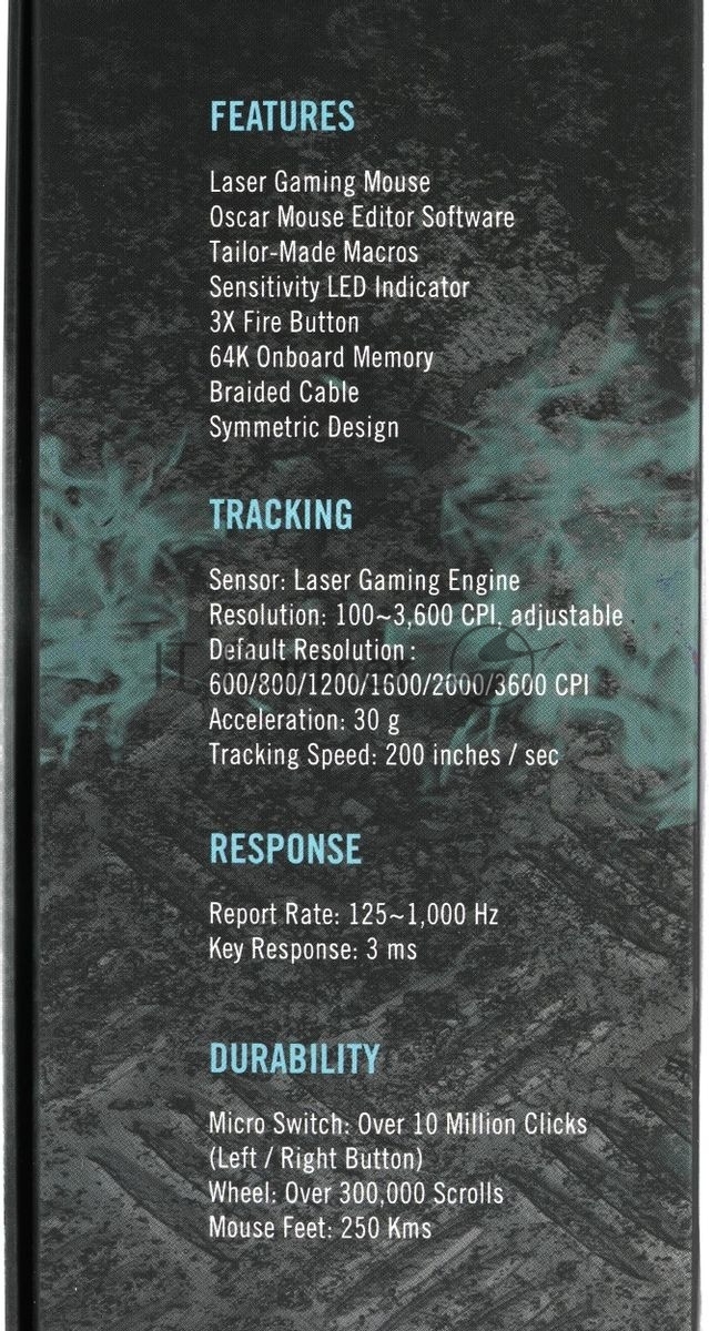 Мышь проводная A4Tech XL-750BH черный, 3600 dpi, USB, кнопки - 7