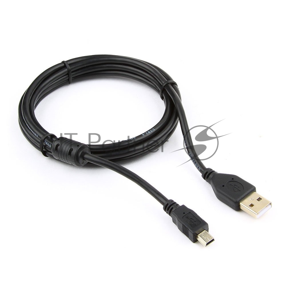 Кабель Gembird PRO USB 2.0 для соед. 1.8м А-miniB (5 pin) позол.конт., фер.кол.