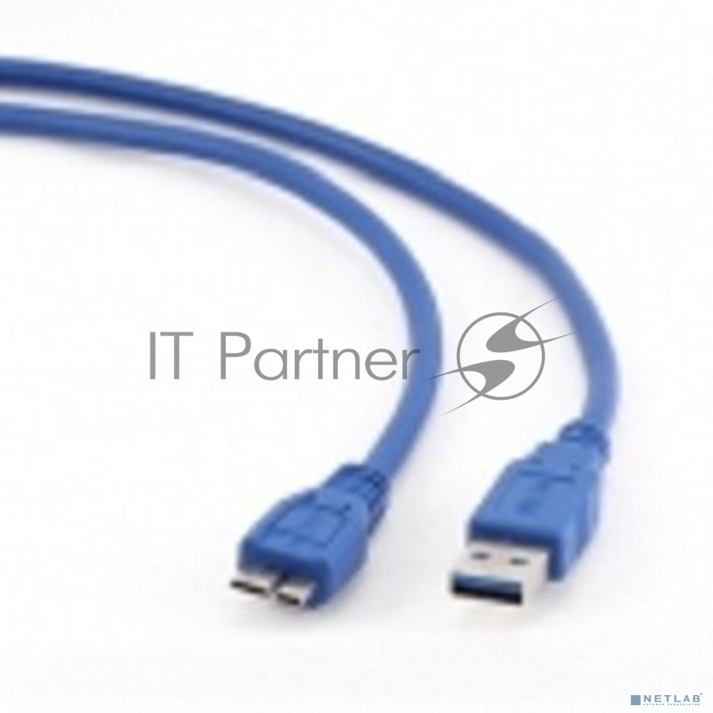 Кабель Gembird/Cablexpert USB 3.0 Pro, AM/microBM 9P, 30 см, экран, синий, пакет