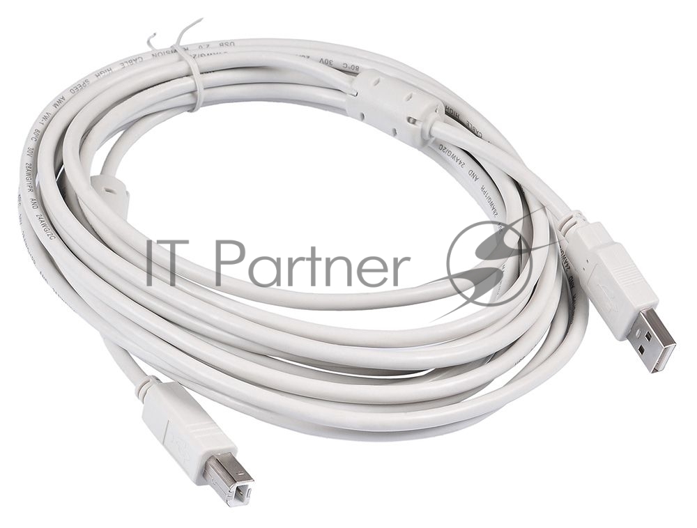 Кабель USB2.0 Buro USB A (m)/USB B (m) 5м феррит.кольца