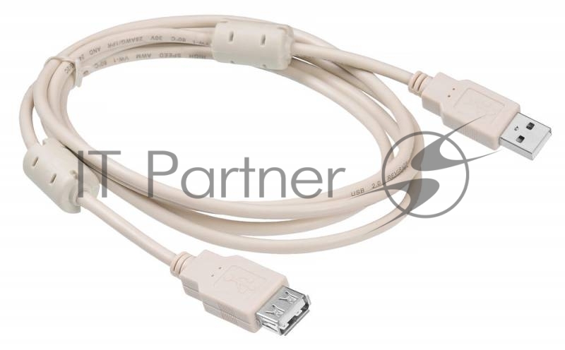 Кабель-удлинитель USB2.0 Buro USB2.0-AM-AF-1.8M-MG A(m)/A(f) (1.8м) феррит.кольца