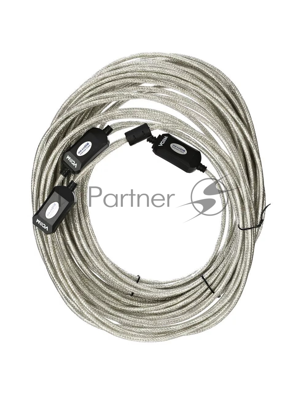 Кабель-адаптер VCOM VUS7049-25M USB2.0-repeater, удлинительный активный Am-->Af 25м