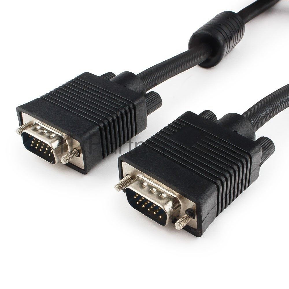 Кабель Gembird/Cablexpert VGA Premium, 15M/15M, 20м, черный, тройной экран,феррит.кольца