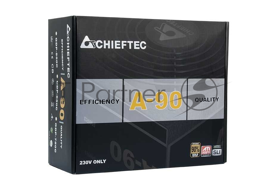 Блок питания Chieftec GDP-750C RTL, 750Вт, 140мм, модульный, черный
