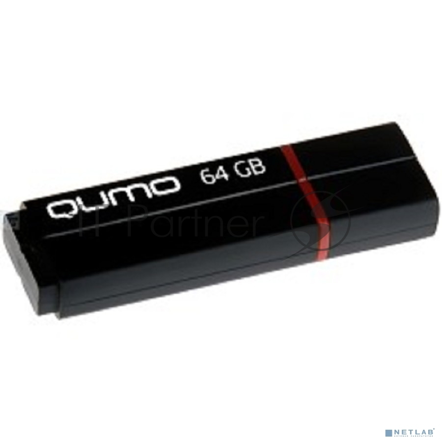 Флешка USB 3.0 QUMO 64Gb, Speedster черный