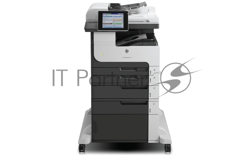 МФУ лазерное HP LaserJet Enterprise MFP M725f, лазерный принтер/сканер/копир/факс A3, 40ppm, 1200dpi, 1024Mb, 320Gb HDD, 5 trays 100+250+250+500+500, Cabinet, ADF100, Duplex, USB/LAN/FIH, Color LCD20i, 1y warr, repl. Q7830A M5035x, Q7831A M5035xs)