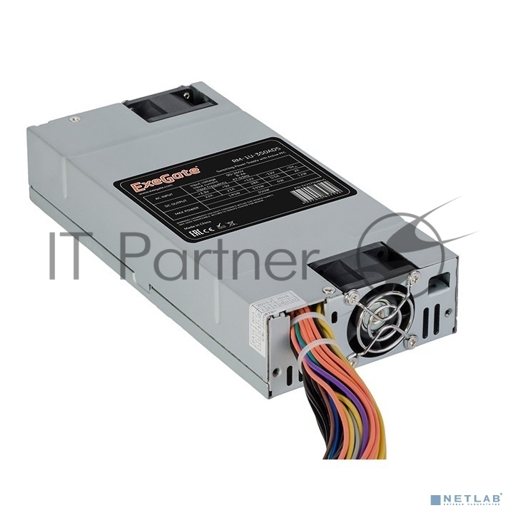 Блок питания серверный 450W ExeGate (RM-1U-450ADS) APFC, универсальный для 1U, 24pin/2x(4+4)pin, 4xSATA,3xIDE