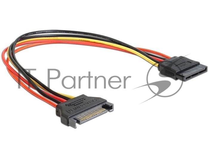 Удлинитель кабеля питания SATA Cablexpert CC-SATAMF-01, 15pin(M)/15pin(F), 30 см