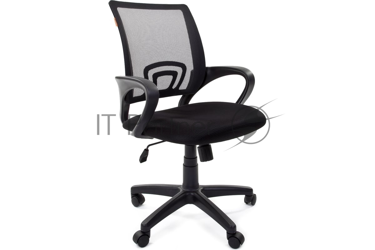 Кресло Chairman 696 TW-01 черный, ткань, 120 кг, механизм качания